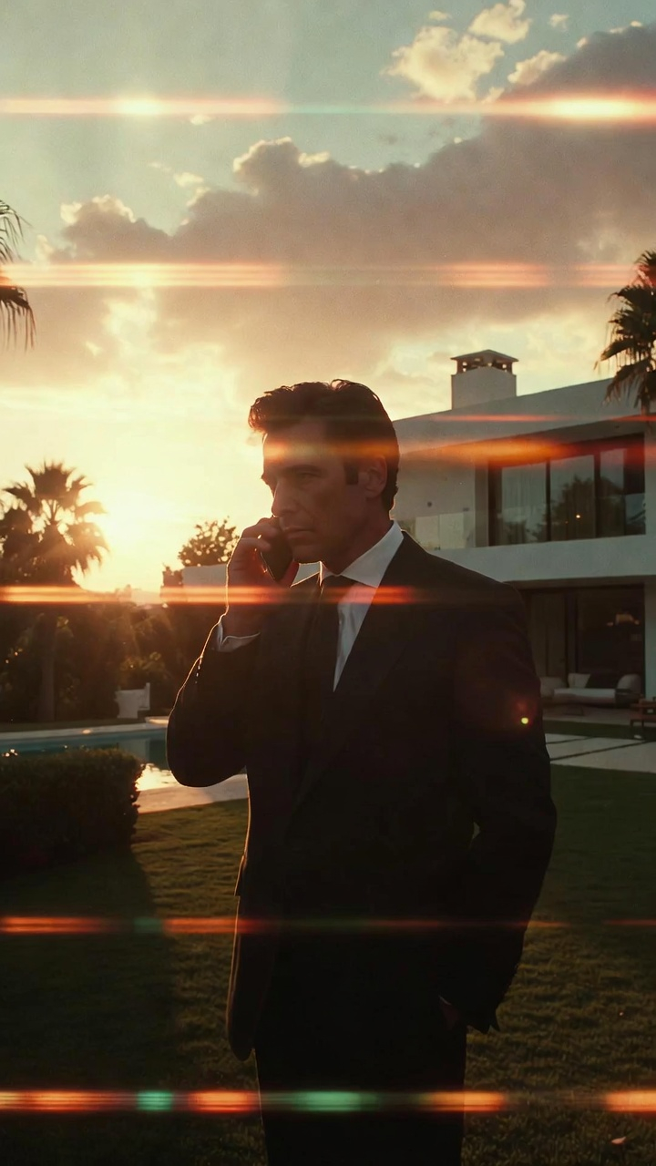 Property professional on the phone at a luxury Marbella villa